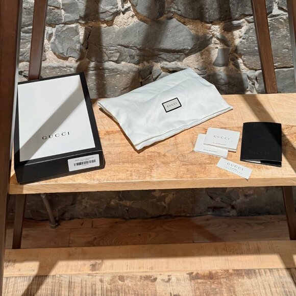 Gucci Brown Supreme GG Ophidia Wallet On Chain - Picture 16 of 16